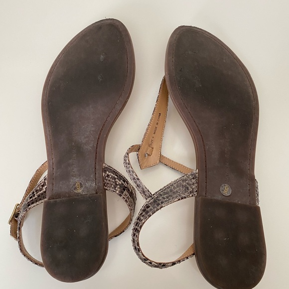 Women’s snake skin print sandal - Picture 2 of 5
